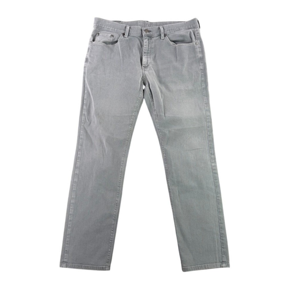 Mott & Bow Slim Mercer Jeans Mens 34x30 Slate Gray Stretch Denim SLIM_MERC_SLAT